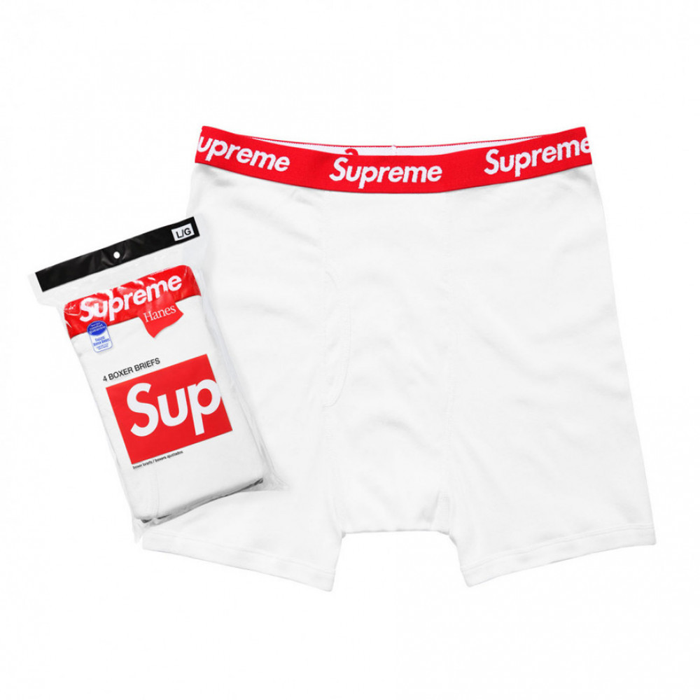 Supreme x Hanes Boxer Briefs (White)